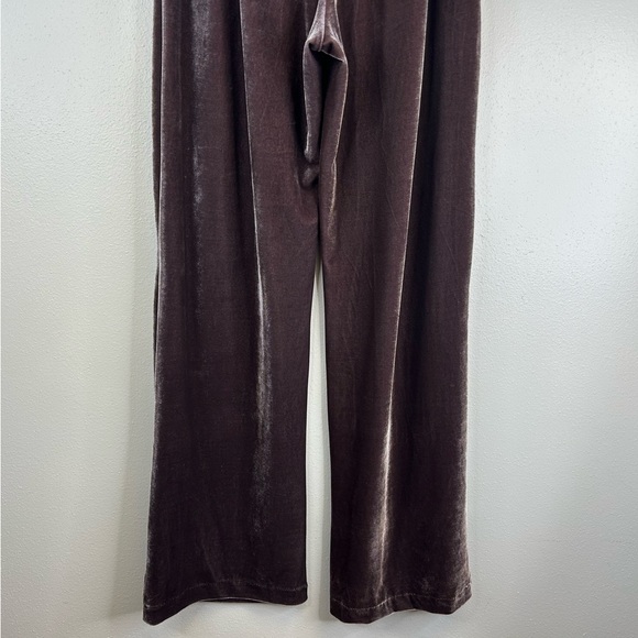 a new day 6 Velvet Wide Leg Pants in Dusty Purple Mauve/Brown Pockets Elastic - Picture 16 of 16